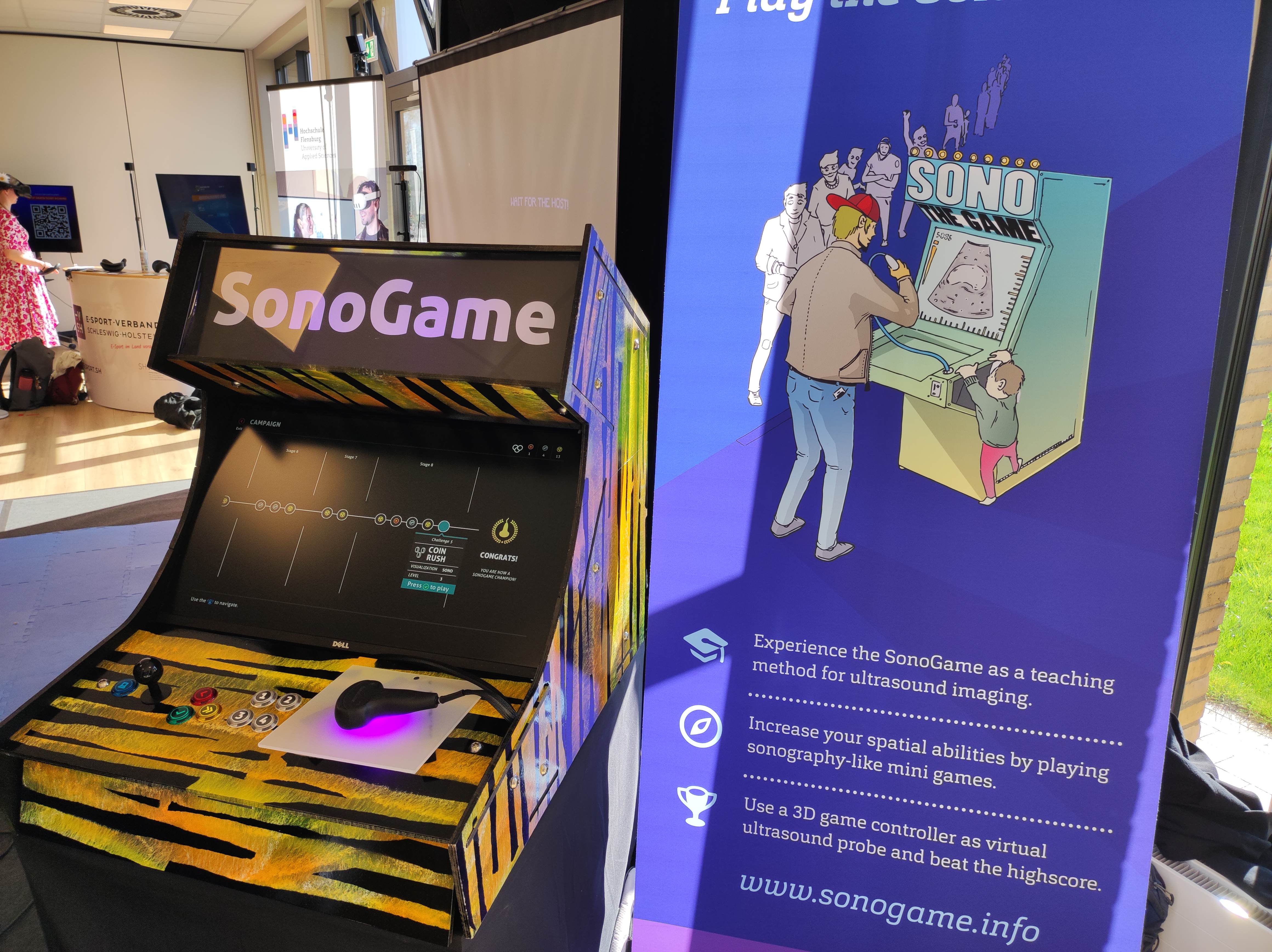 SonoGame als Arcade-Spiel